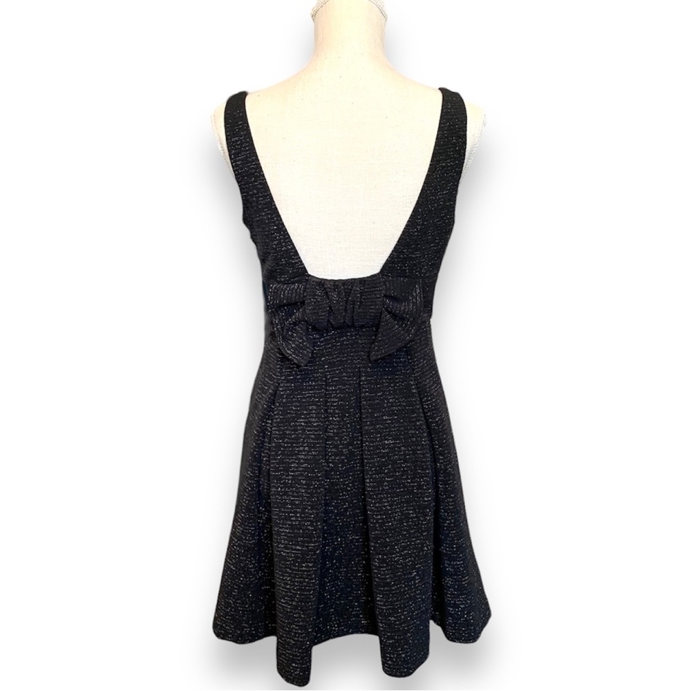BETSEY JOHNSON | Little Black Low Back Cocktail Party Dress Size 6 - Picture 4 of 6